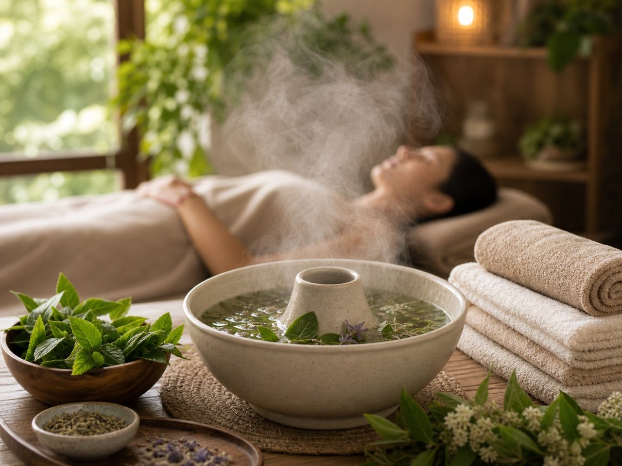 Herbal Steam Therapy at Mars Wellness Home